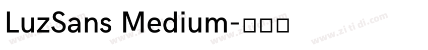 LuzSans Medium字体转换